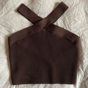 Babaton
Sculpt Knit Criss Cross Cropped Tank Size M